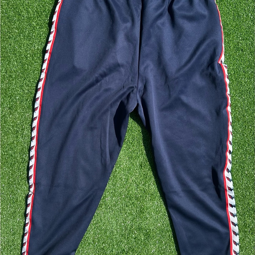 Washington Capitals Stripe Logo Jogger Track Pants Men’s 2XL FOCO NHL NWT Navy - Picture 3 of 14